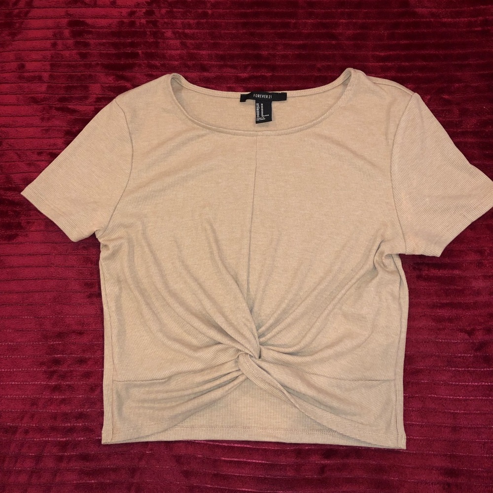 Twisted knot crop top